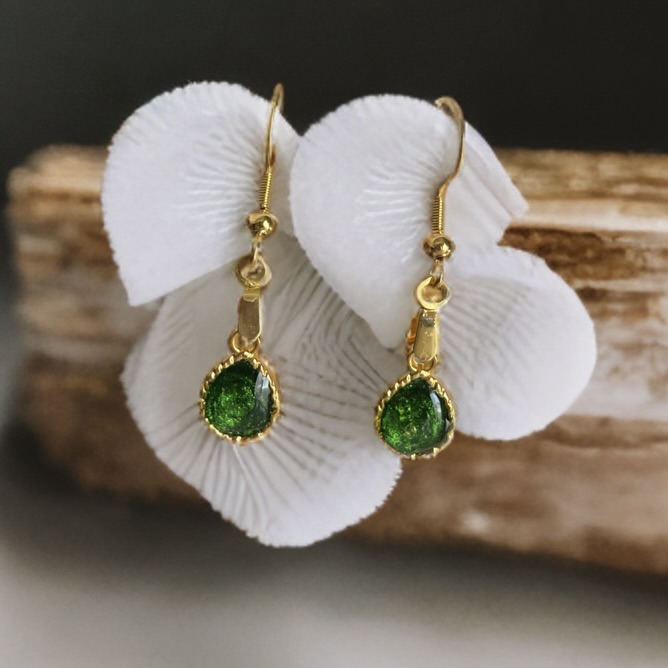 Little Gold Teardrop Earrings